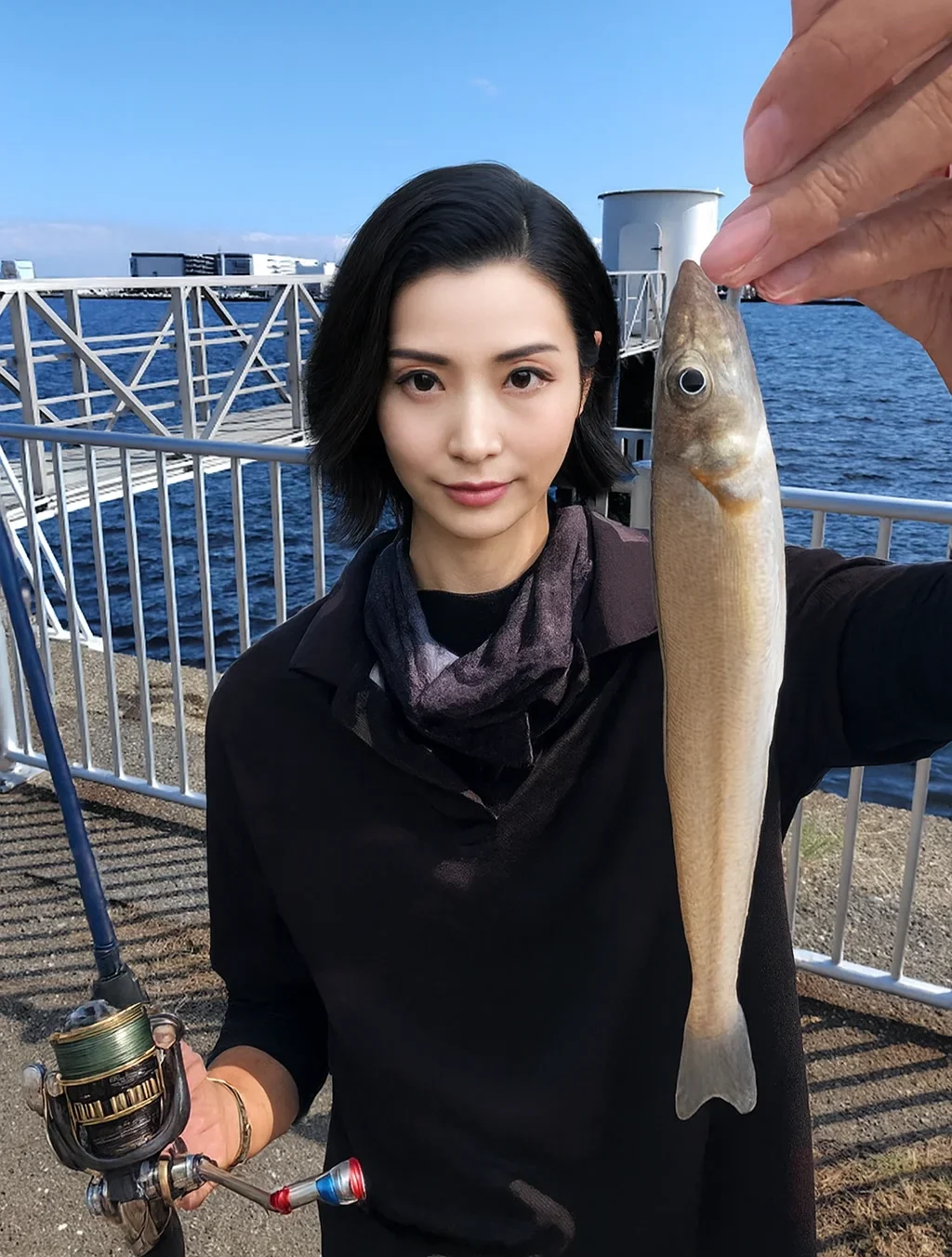 ちどり公園でキスの釣果を得た八重田