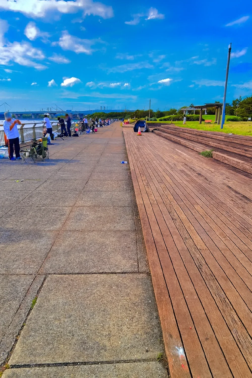 東扇島西公園中央部の様子