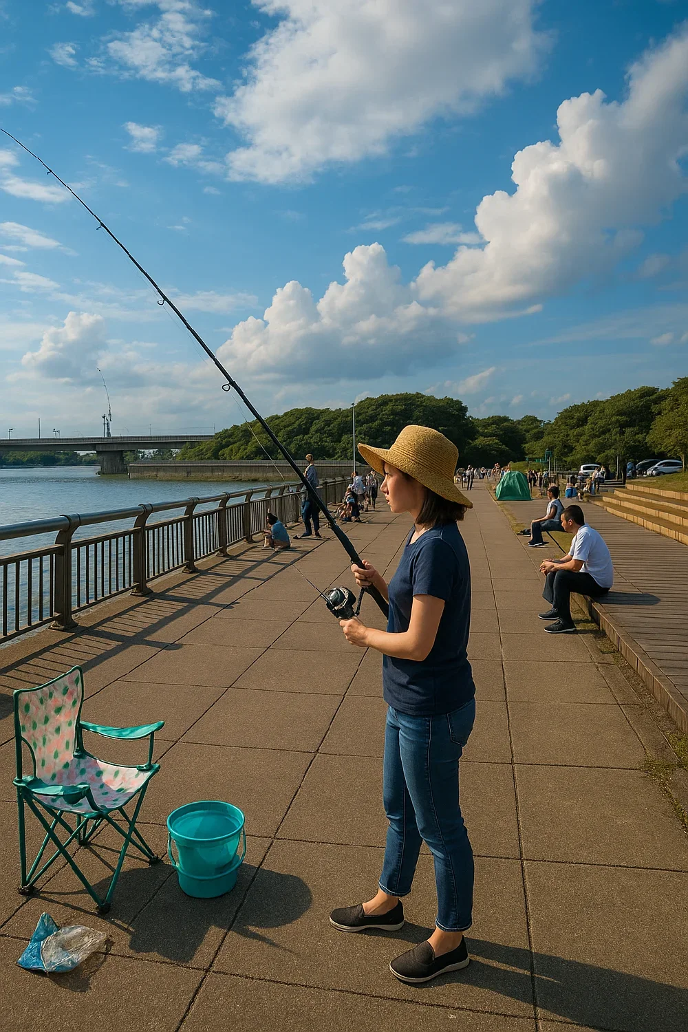 東扇島西公園西側の様子
