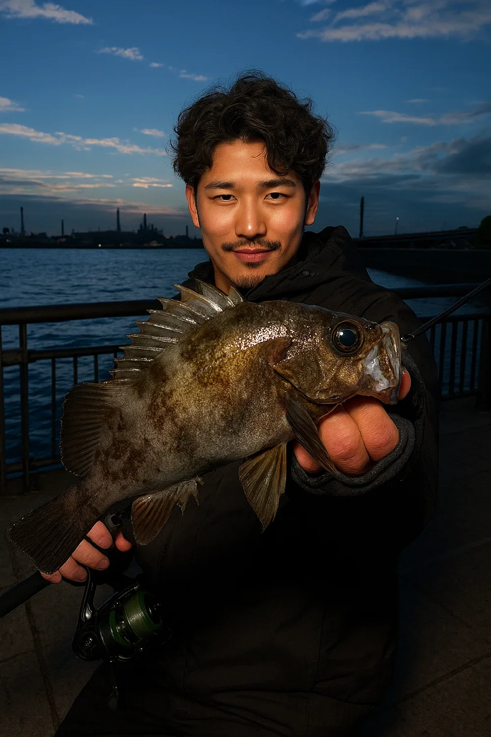 東扇島西公園でメバルを釣った安城