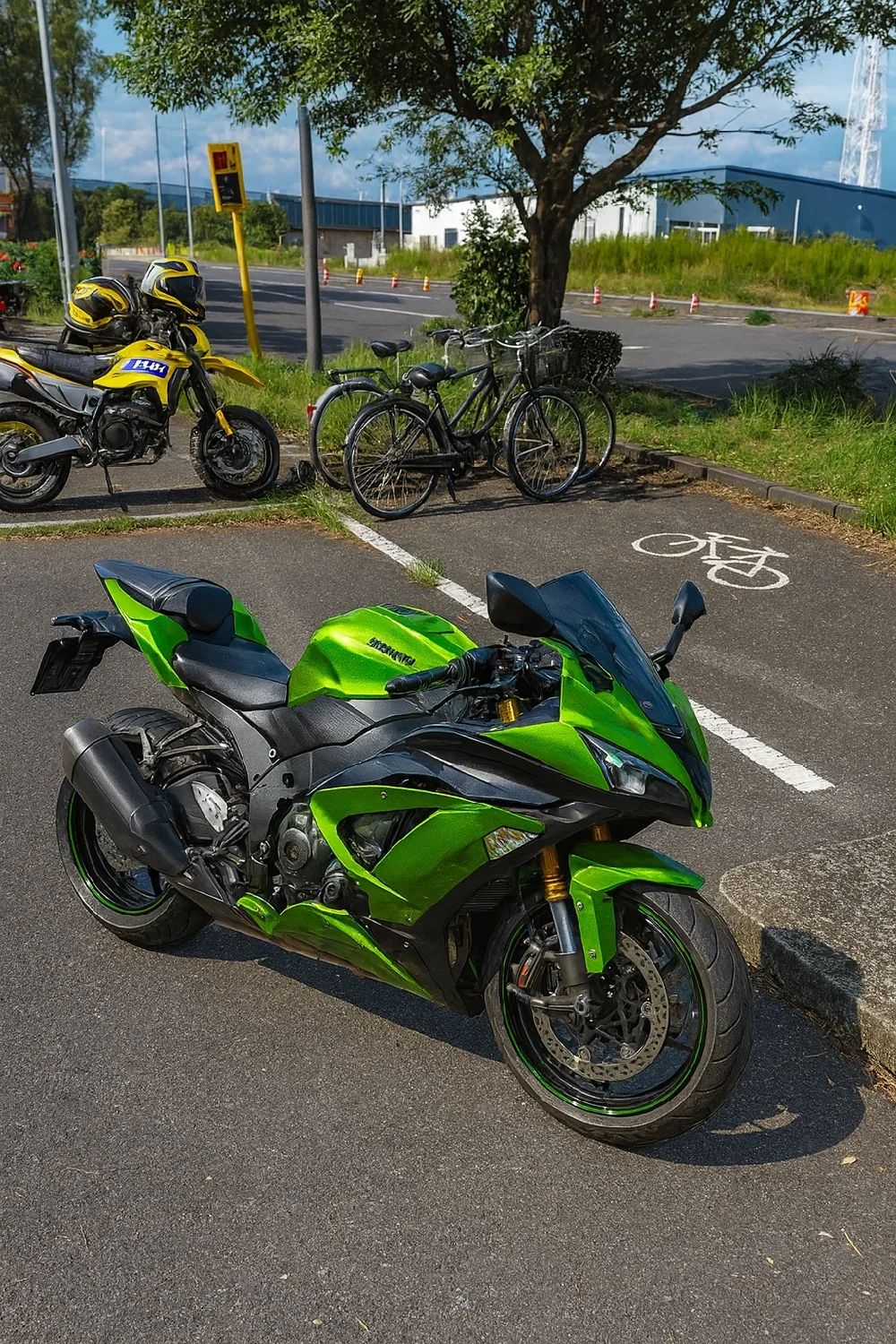 東扇島西公園第一駐車場の駐輪場