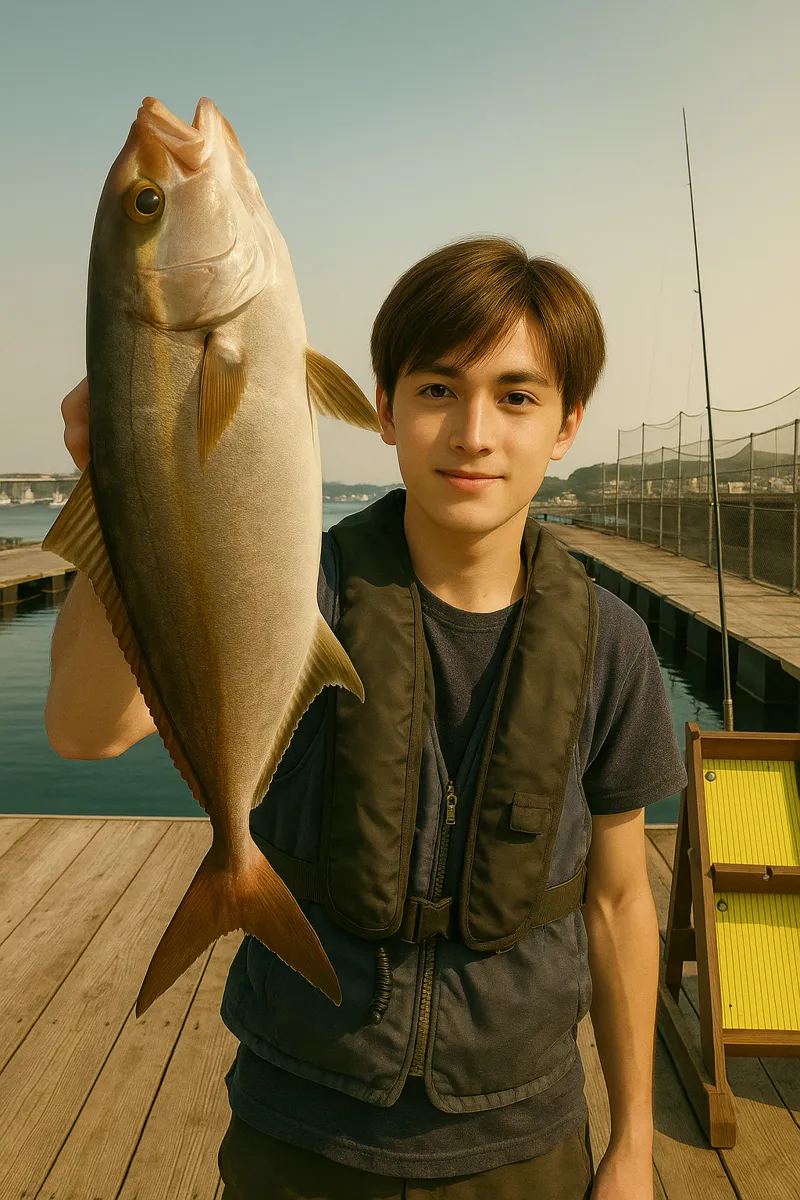 J’sフィッシングでカンパチの釣果を得た久良木.webp