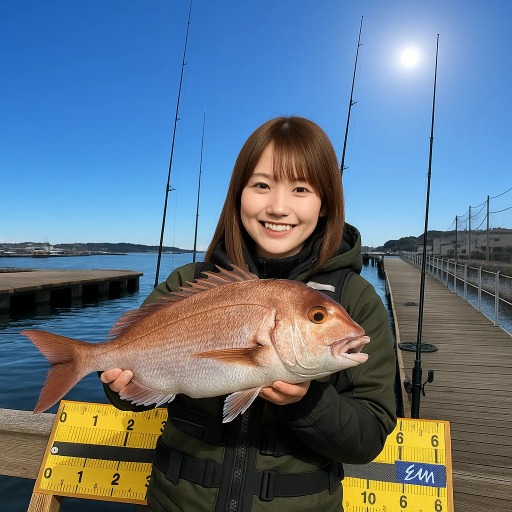 J’sフィッシングでマダイの釣果を得た山際.webp