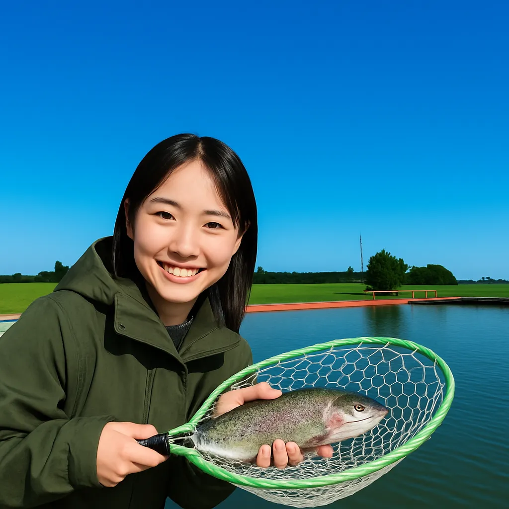 OyamaWaterPark遊水園でニジマスの釣果を得た森永.webp