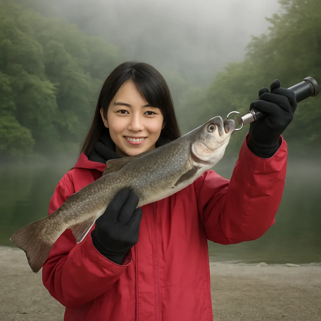 すそのフィッシングパークでイワナの釣果を得た黒川.webp
