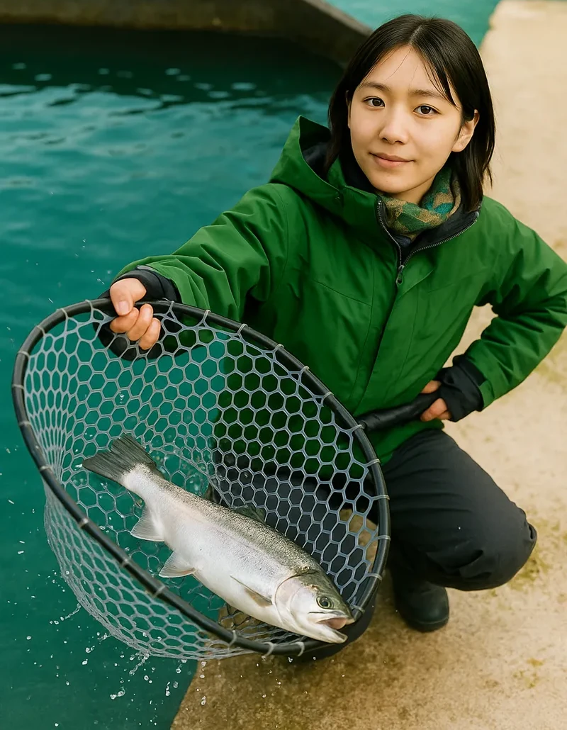 つりぼりあかしでサクラマスの釣果を得た森永.webp