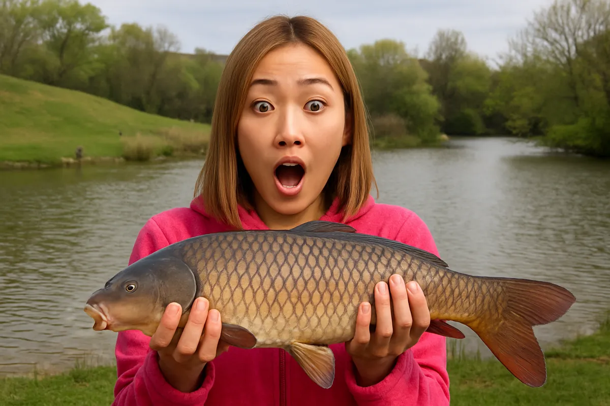 びん沼でコイの釣果を得た階下.webp