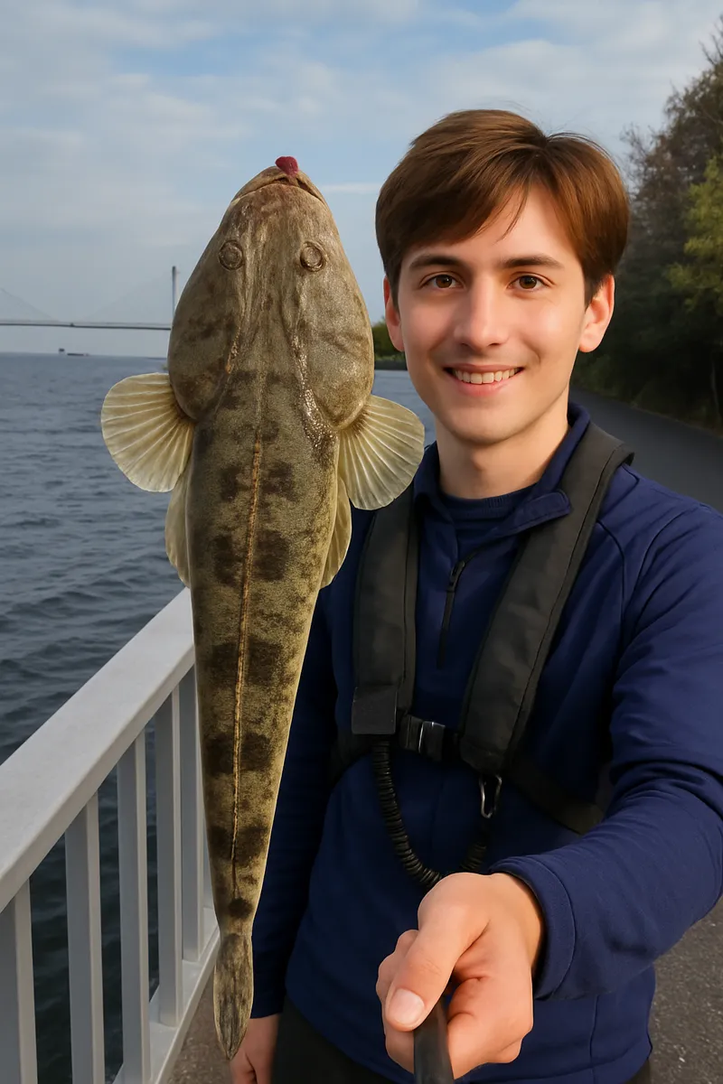 ふれーゆ裏でマゴチの釣果を得た久良木.webp