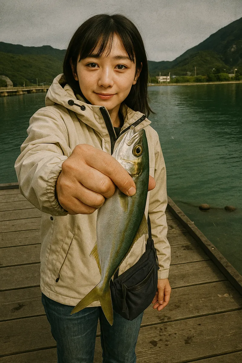 シーパーク丹生でツバスの釣果を得た国生.webp