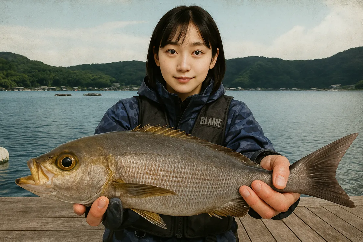 フィッシングレインボーでイサキの釣果を得た国生.webp