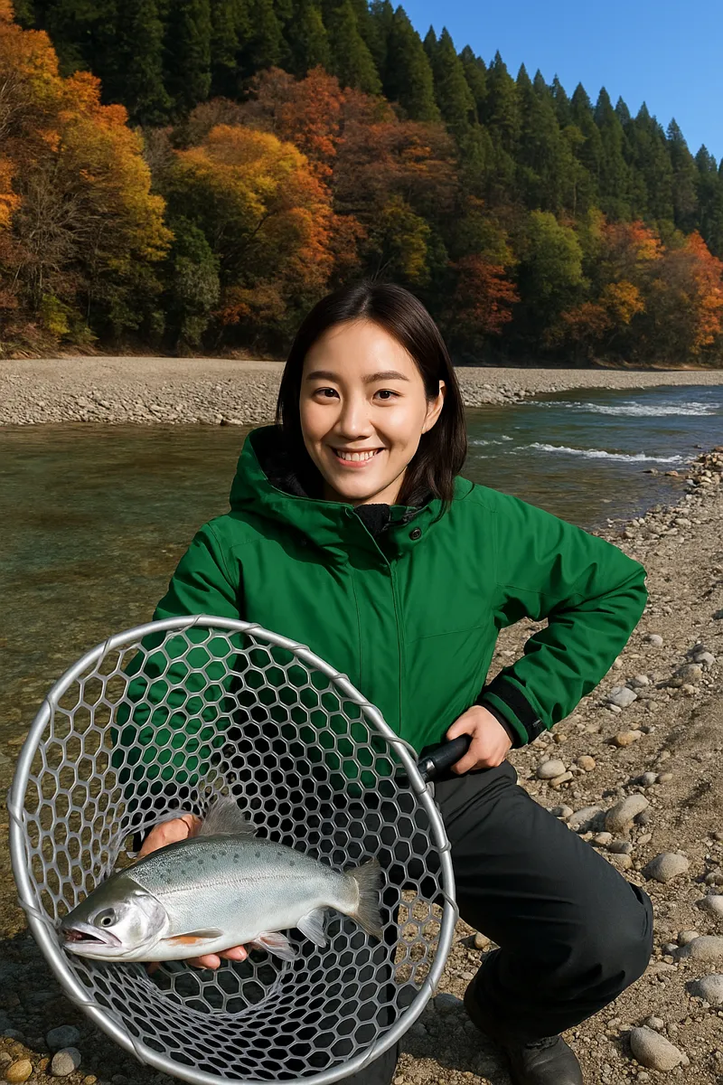リヴァスポット早戸でサクラマスの釣果を得た森永.webp