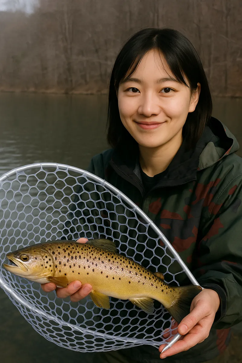 ロストルアーズでブラウントラウトの釣果を得た森永.webp