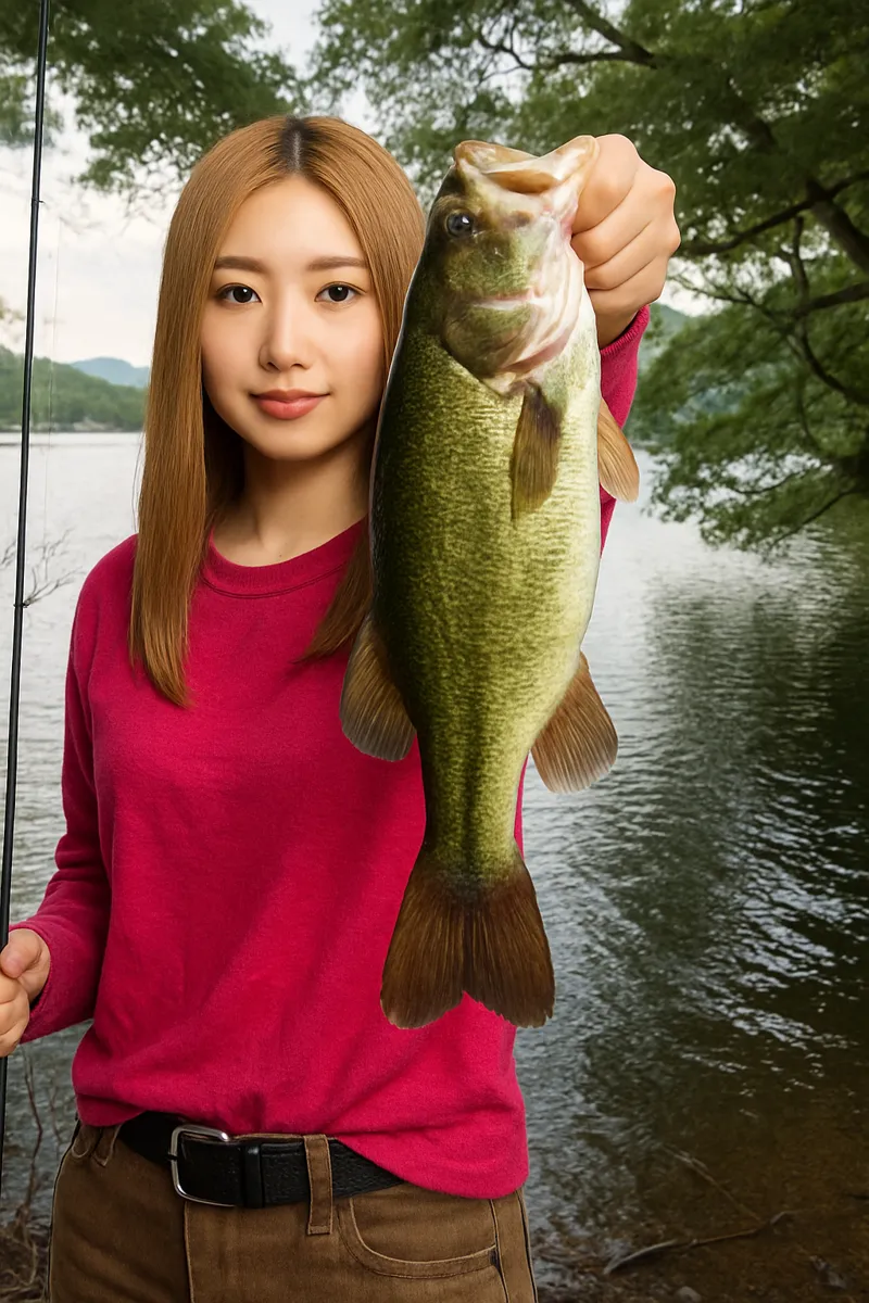 余呉湖でブラックバスの釣果を得た階下.webp