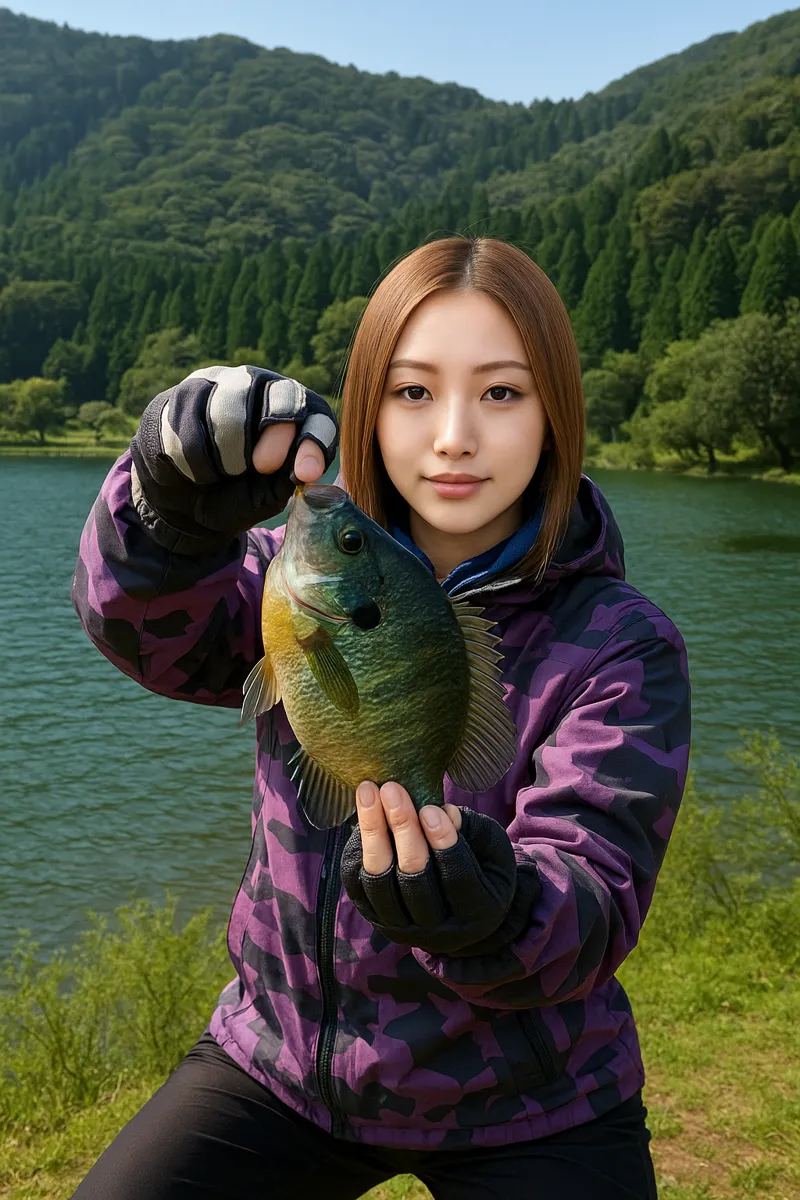 余呉湖でブルーギルの釣果を得た階下.webp