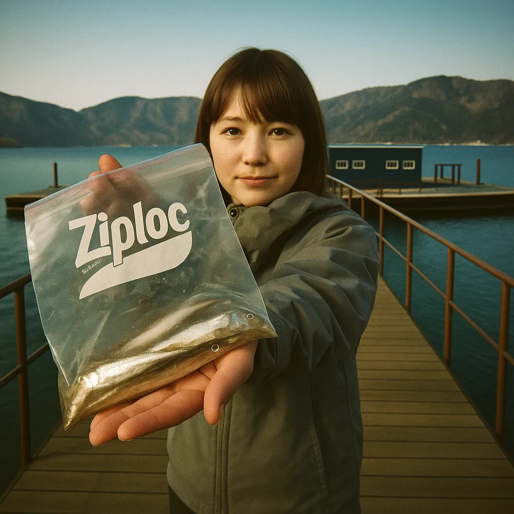 余呉湖でワカサギの釣果を得た山際.webp
