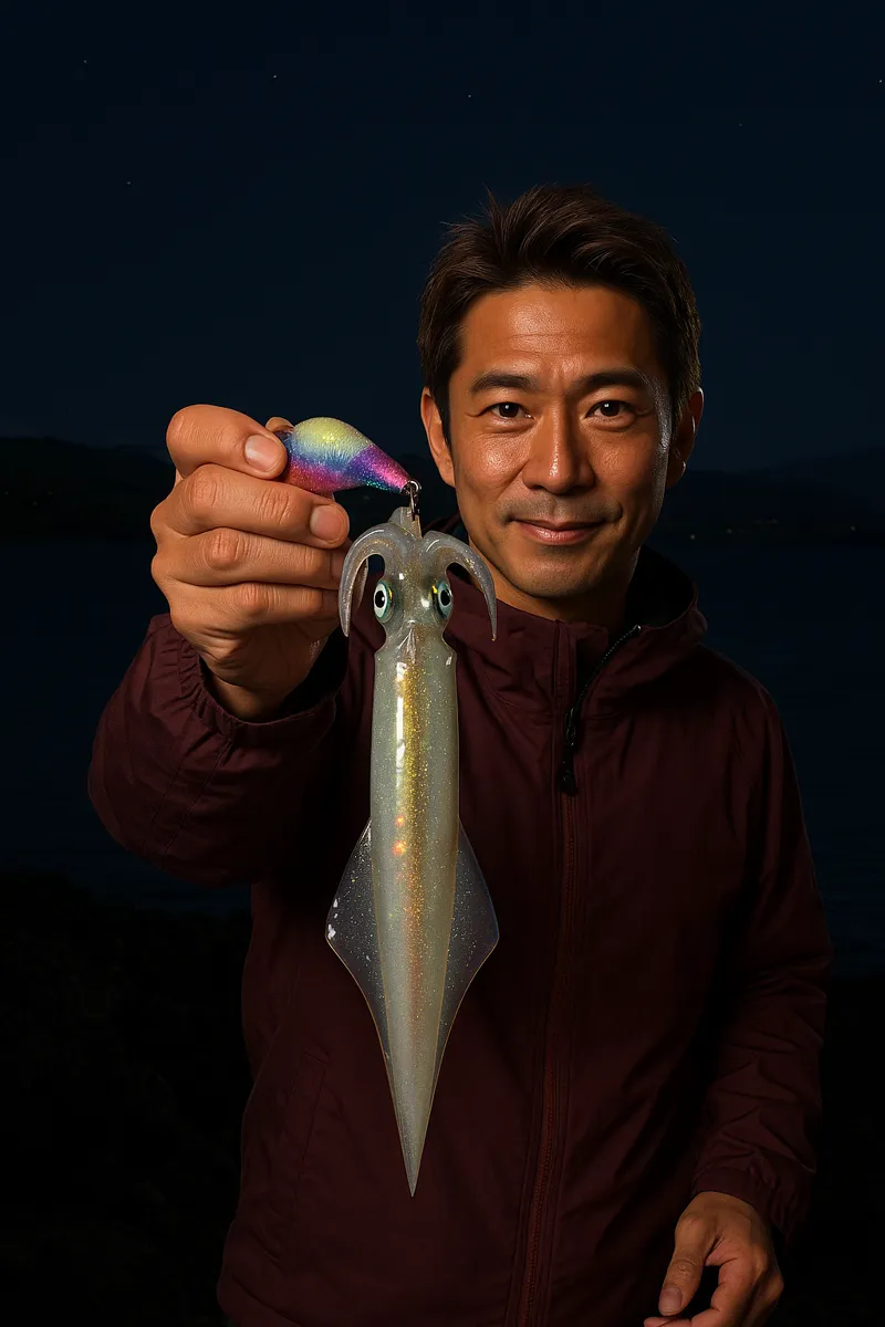 兜千畳敷でヤリイカの釣果を得た亀岡.webp