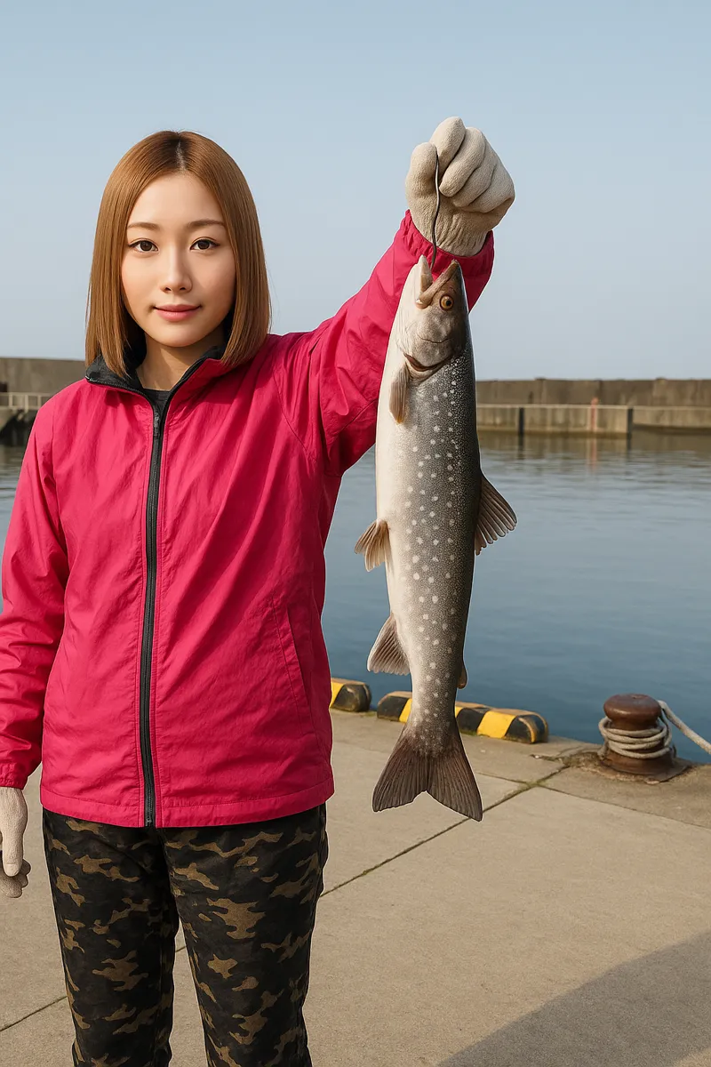 国縫漁港でアメマスの釣果を得た階下.webp
