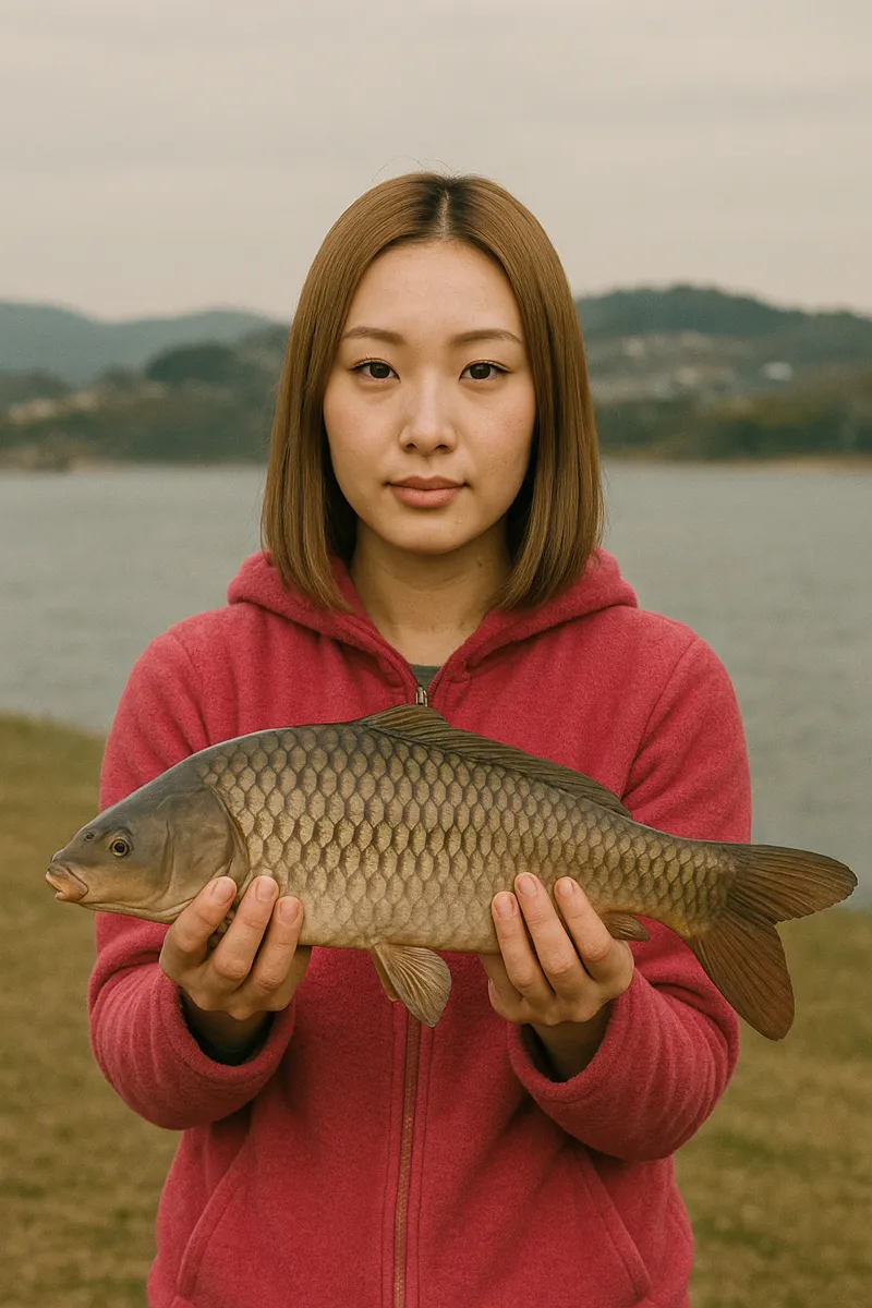 大和川でコイの釣果を得た階下.webp