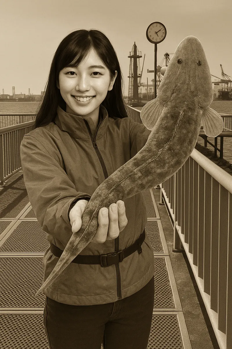 大黒海釣り施設でマゴチの釣果を得た黒川.webp