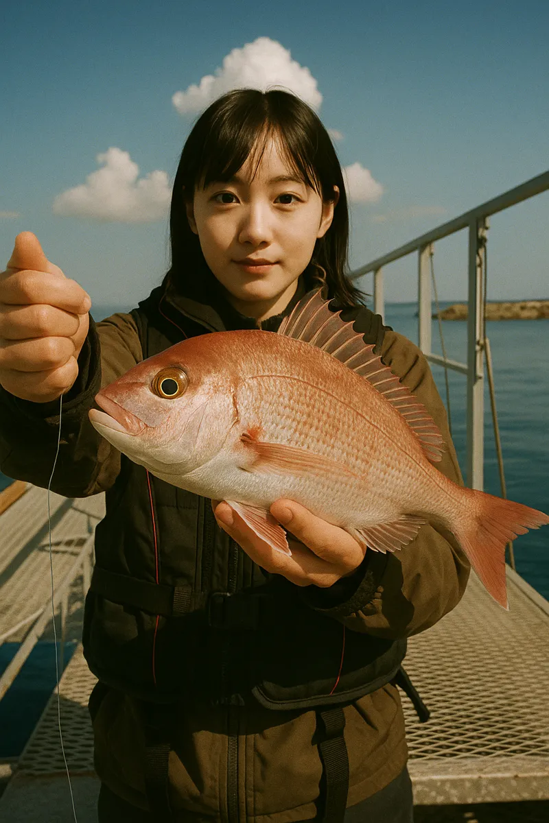 小島養漁場でマダイの釣果を得た国生.webp