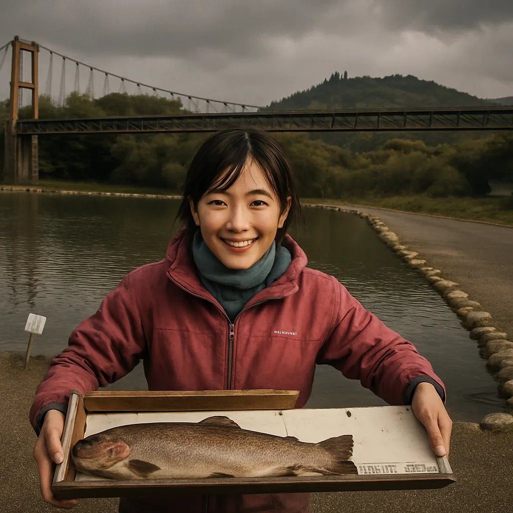 川場キングダムでニジマスの釣果を得た黒川.webp