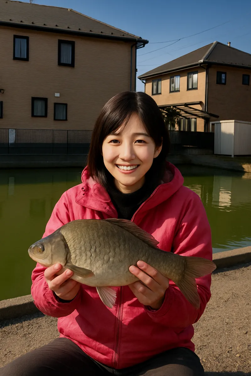 府中へら鮒センターでヘラブナの釣果を得た黒川.webp