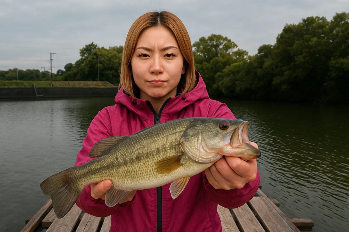 水藻フィッシングセンターでブラックバスの釣果を得た階下.webp