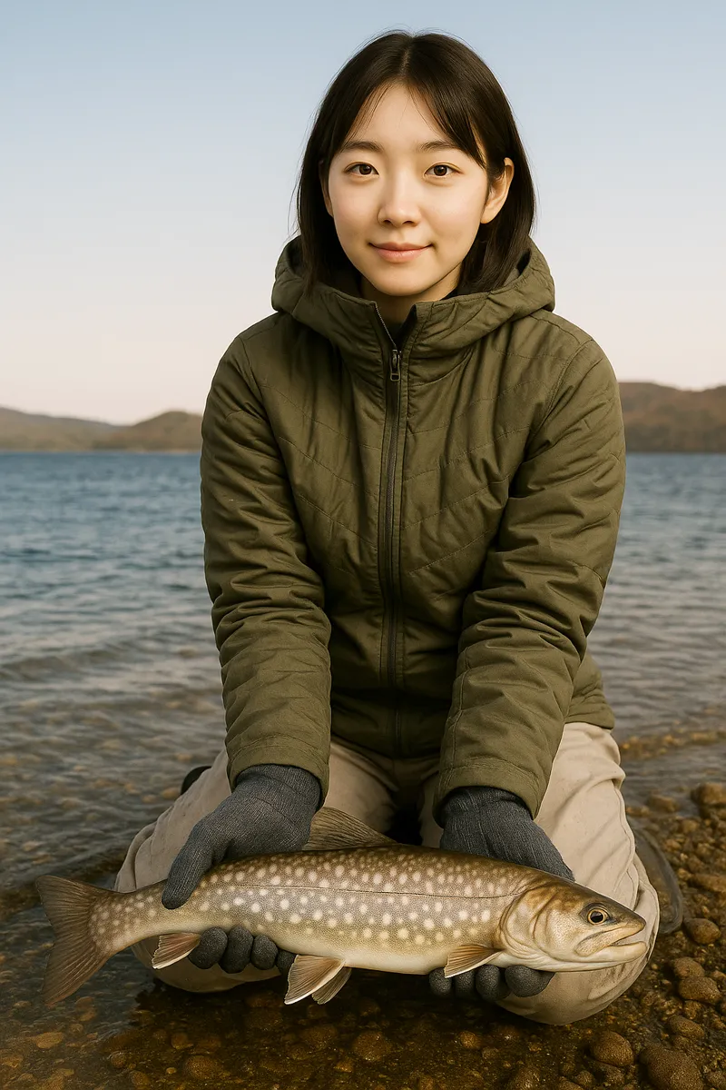 洞爺湖でアメマスの釣果を得た森永.webp