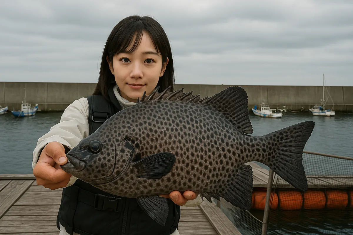 海上釣り堀サザンでイシガキダイの釣果を得た国生.webp