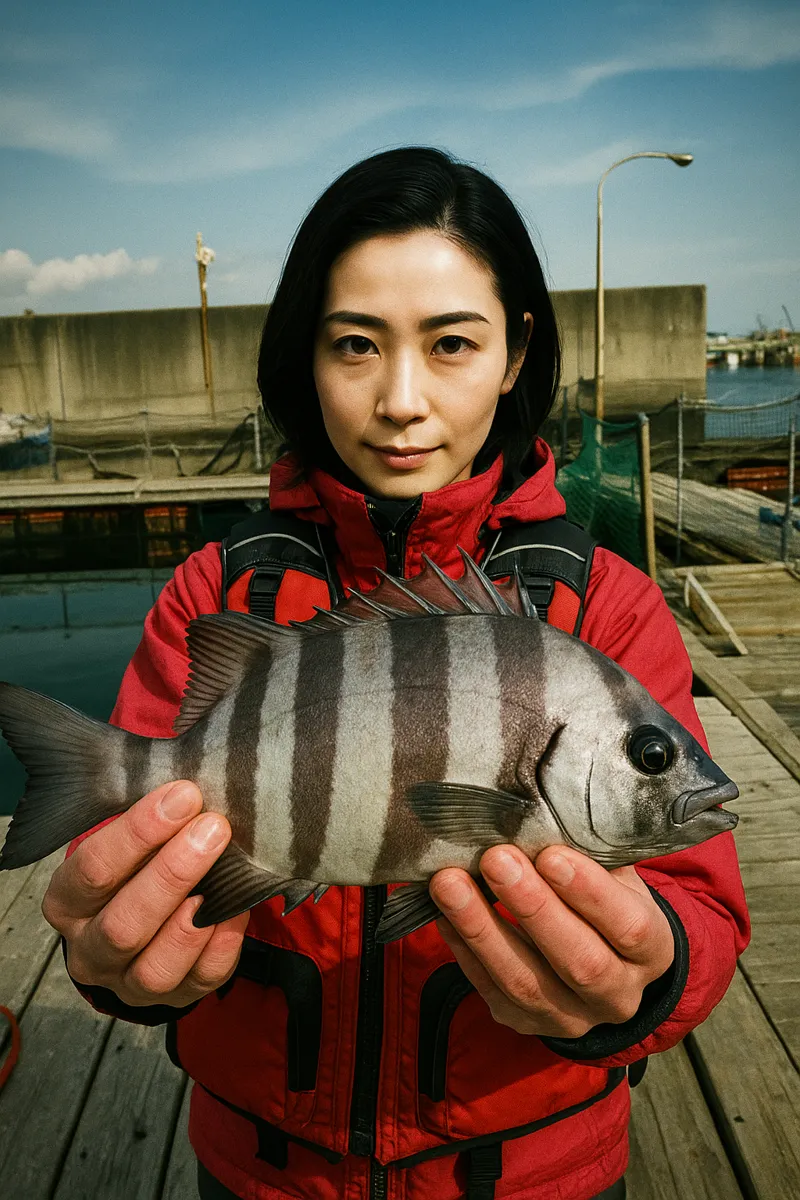 海上釣り堀サザンでイシダイの釣果を得た八重田.webp