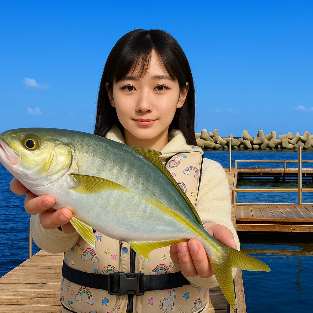海釣ぽーと田尻でシマアジの釣果を得た国生.webp