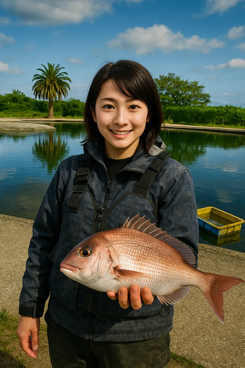 爆釣美浜フィッシングパークでマダイの釣果を得た西岡.webp