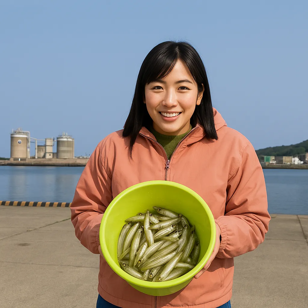 留萌港でチカの釣果を得た黒川.webp