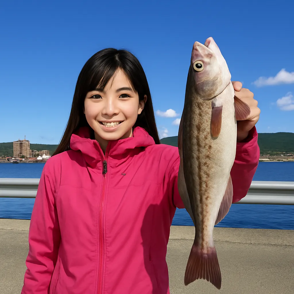 留萌港でホッケの釣果を得た黒川.webp