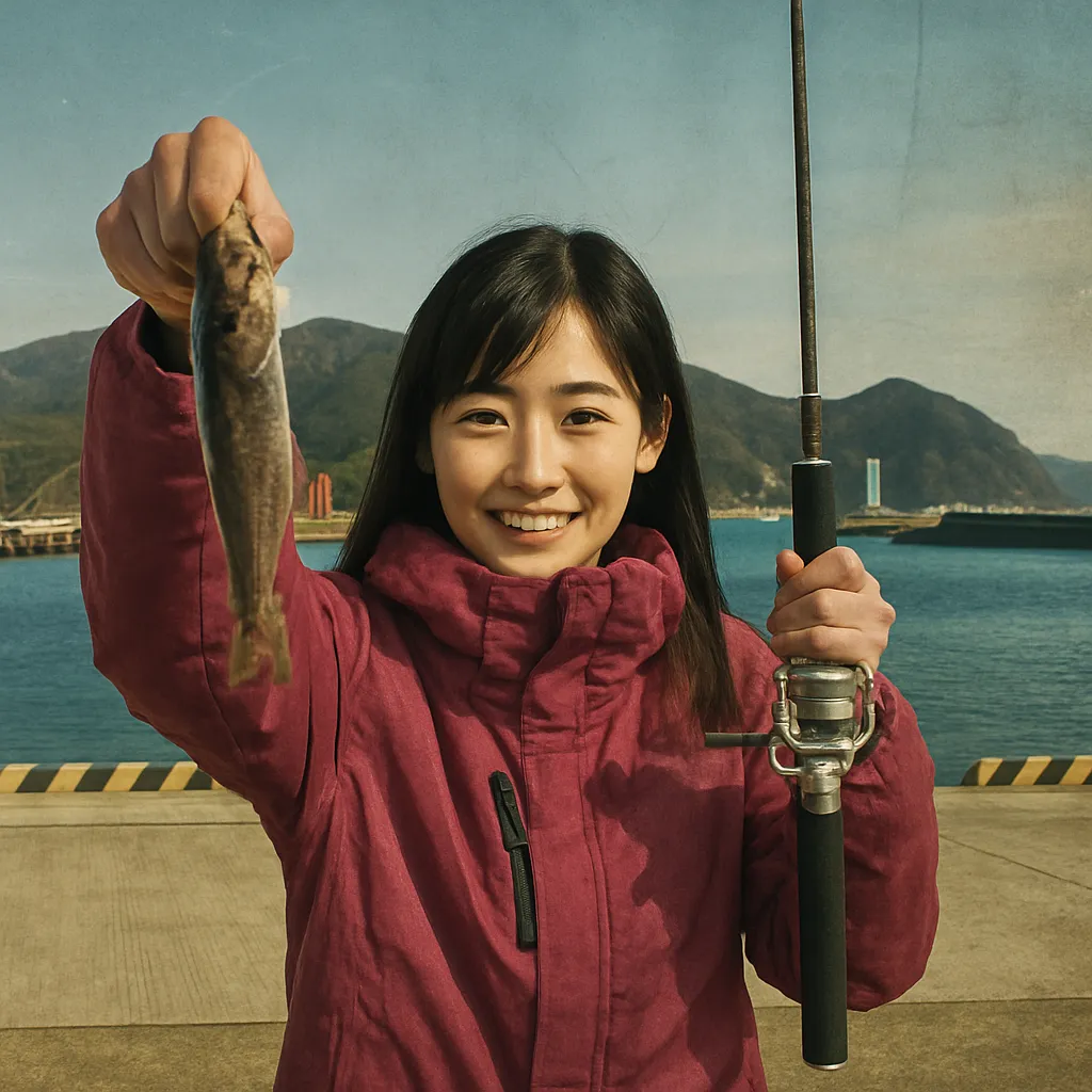 福島漁港でハゼの釣果を得た黒川.webp