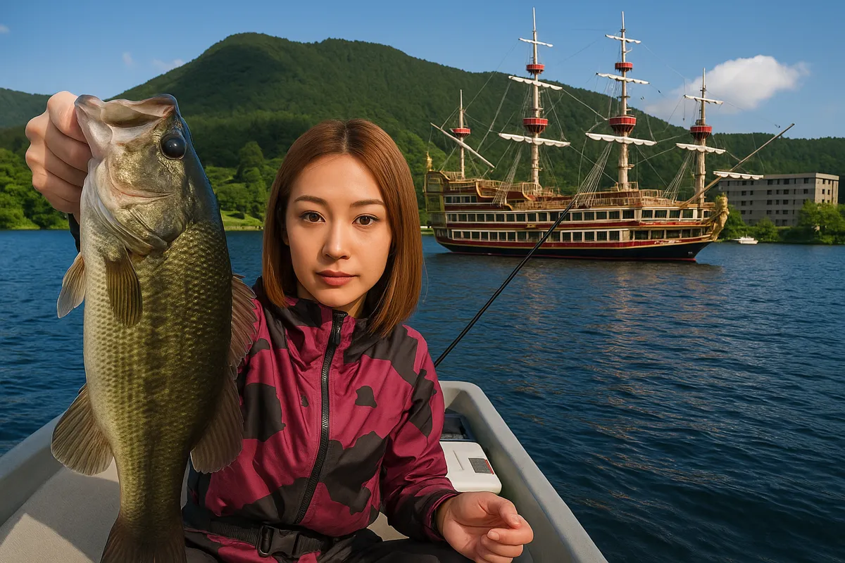 芦ノ湖でブラックバスの釣果を得た階下.webp