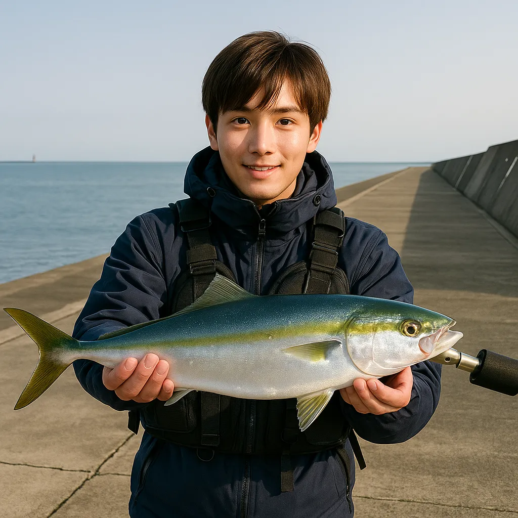 苫小牧一本防波堤でショアジギングの釣果を得た久良木.webp