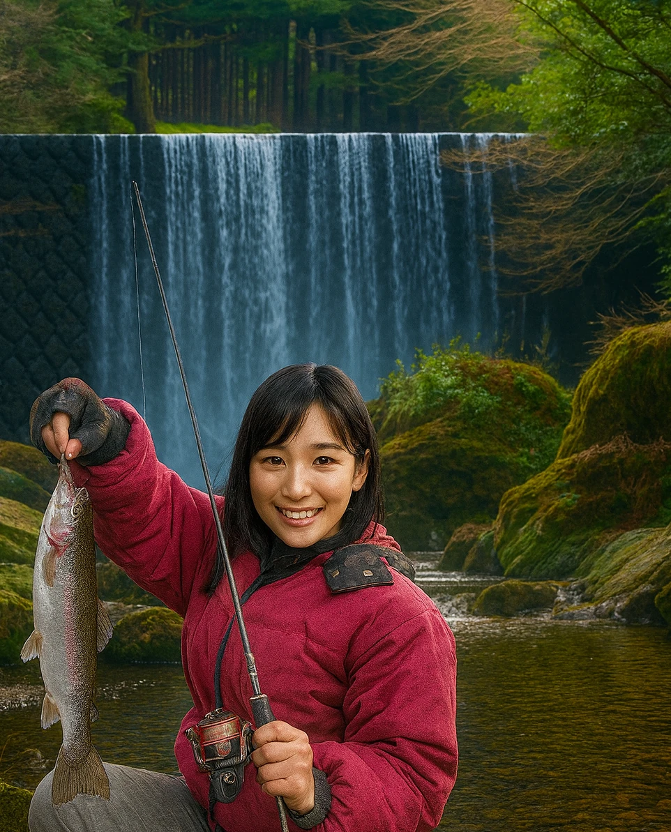 谷太郎川でニジマスの釣果を得た黒川.webp