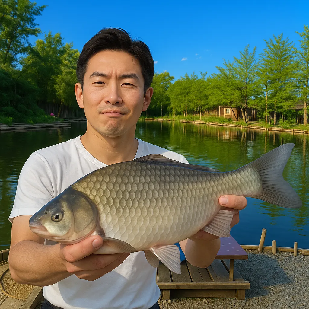 逆井へら鮒センターでヘラブナの釣果を得た勝田.webp