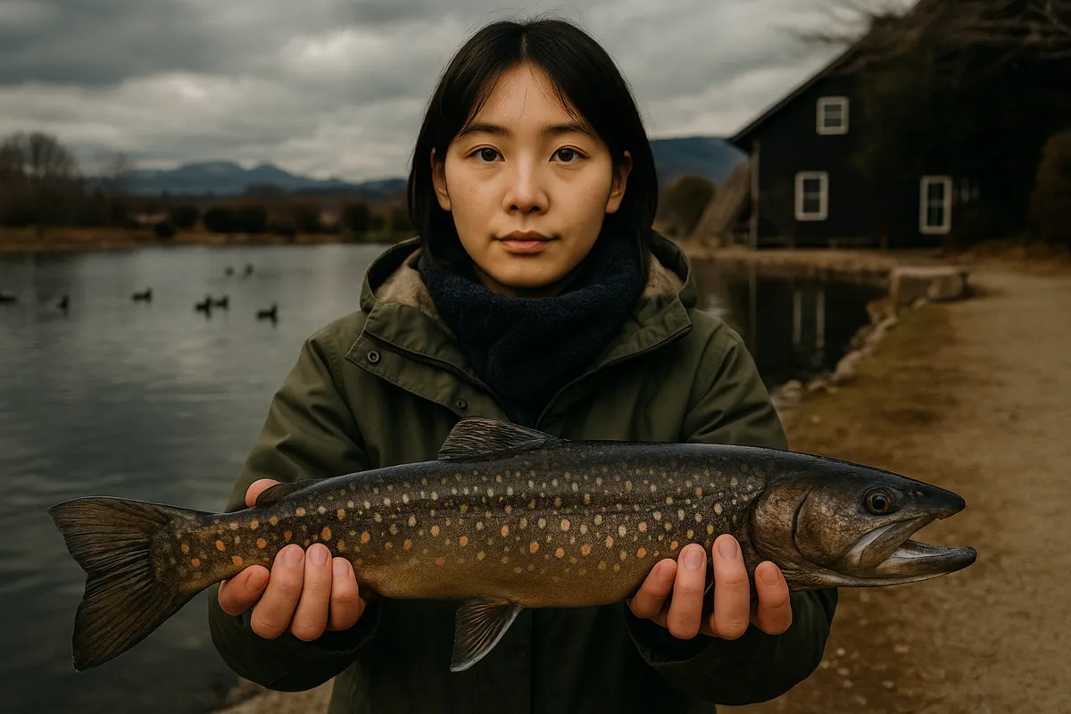 開成水辺FSでイワナの釣果を得た森永.webp
