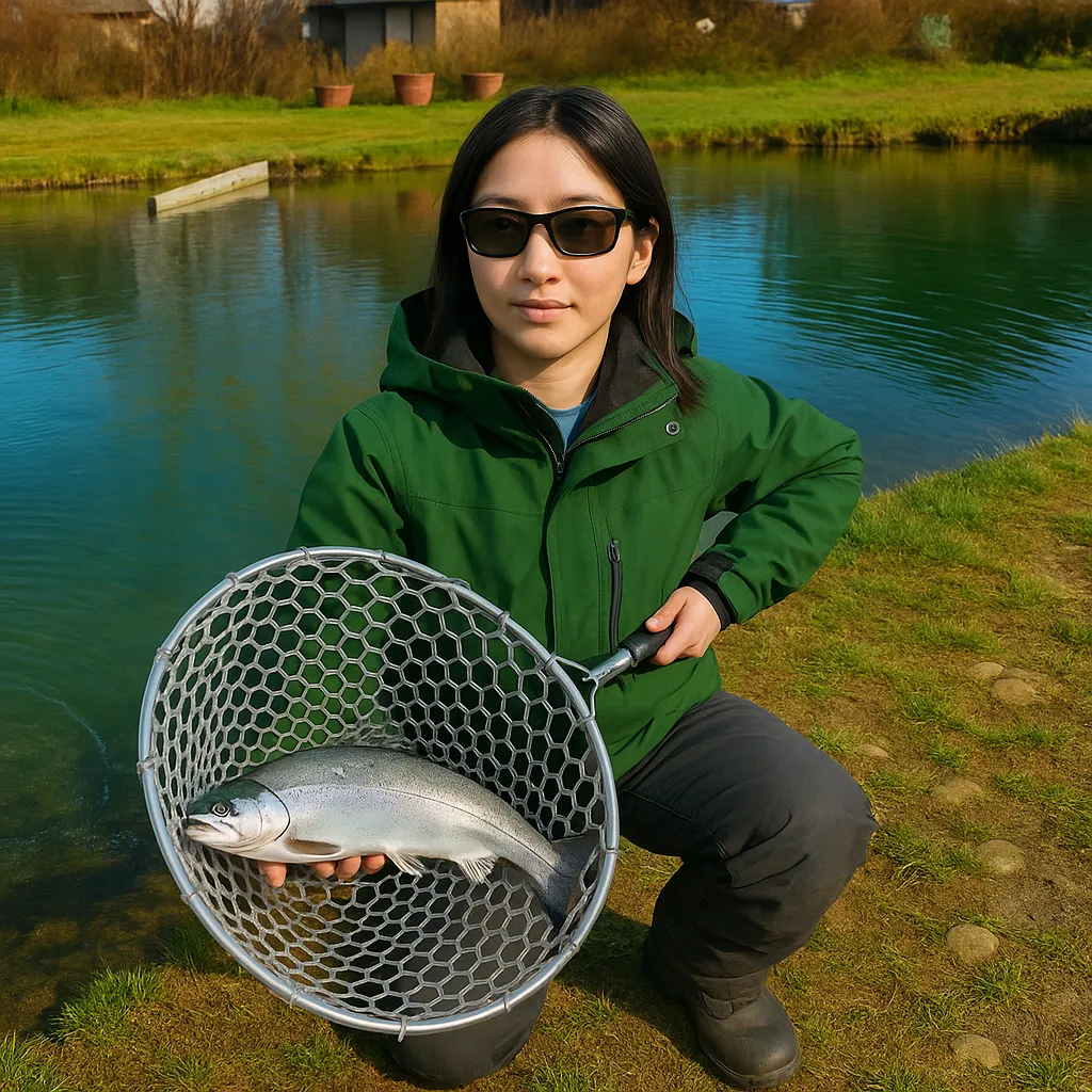 関根養魚場でサクラマスの釣果を得た森永.webp