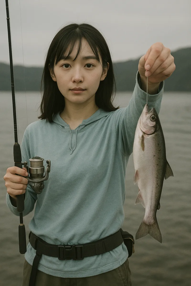阿寒湖でヒメマスの釣果を得た国生.webp