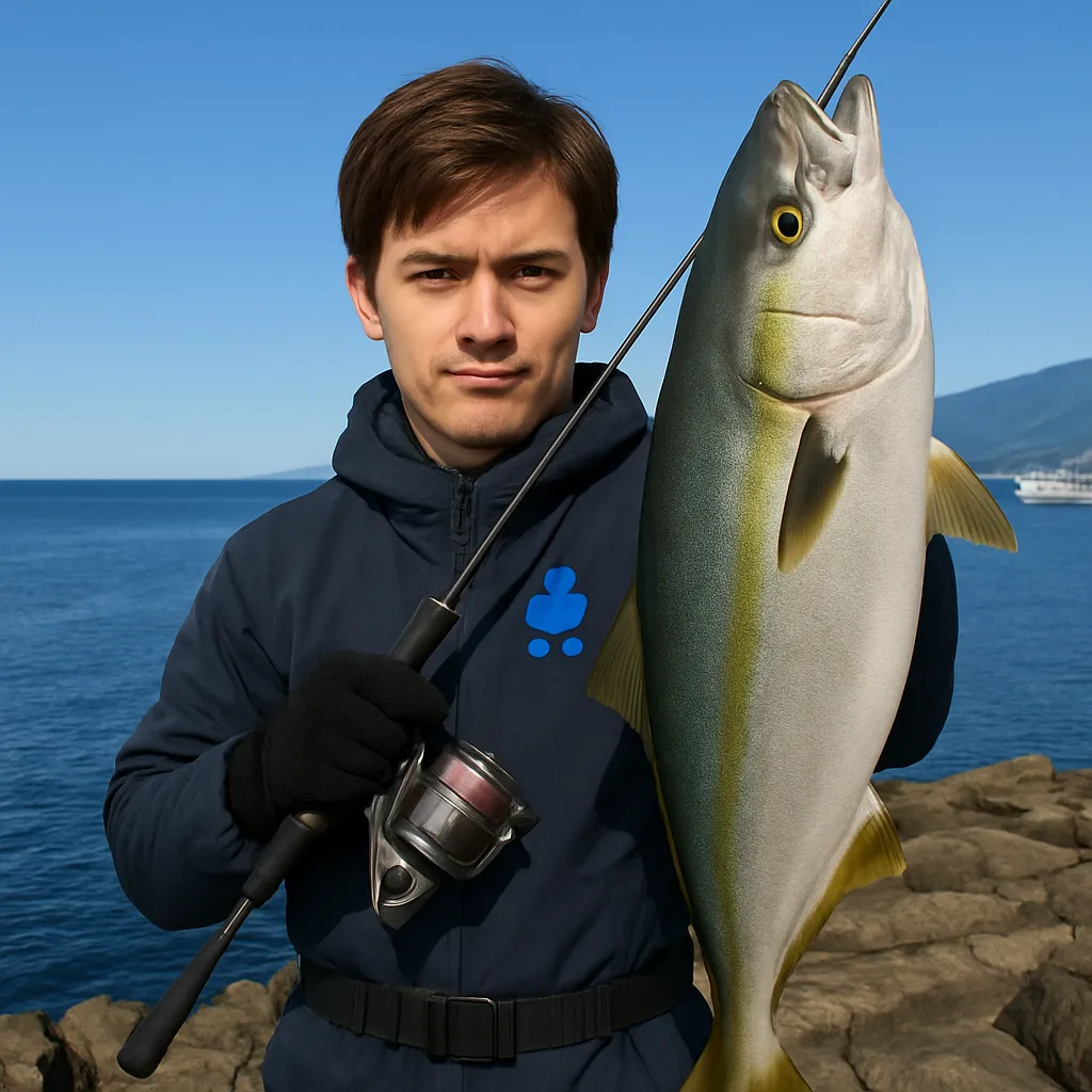 鮪ノ岬でブリの釣果を得た久良木.webp