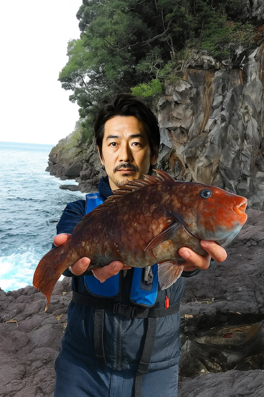 真鶴でブダイを釣った佐々木