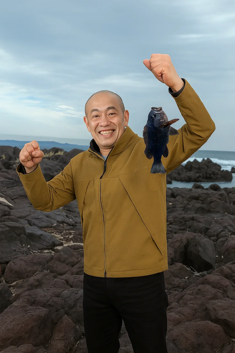 真鶴でムラソイを釣ったがんだま君