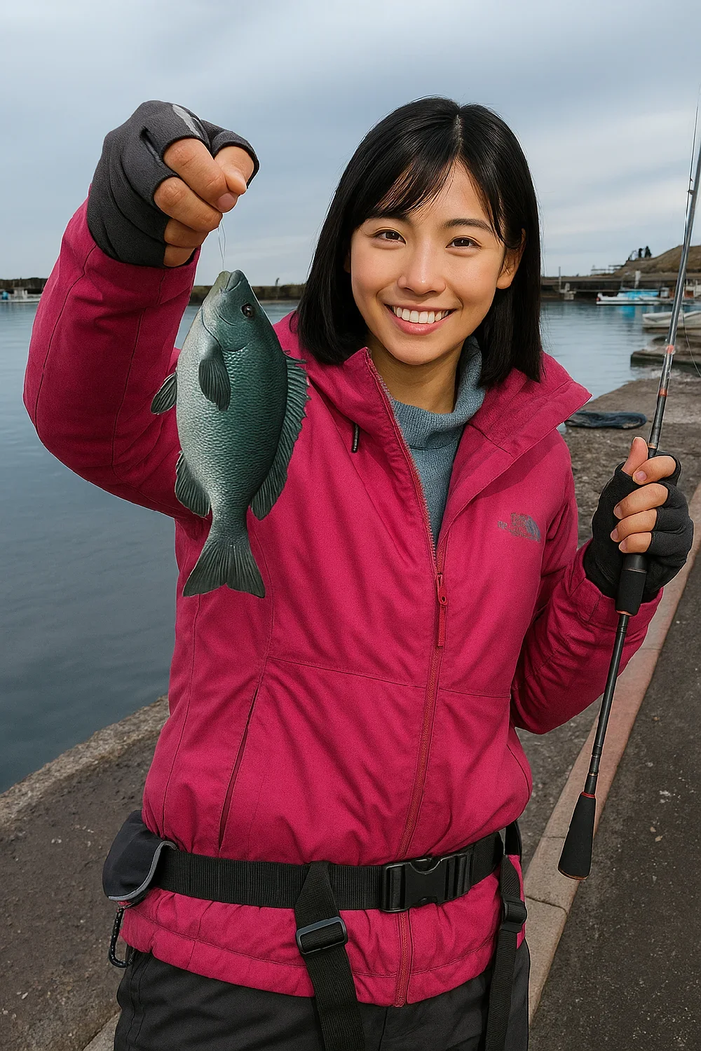 真鶴港で小メジナを釣った黒川