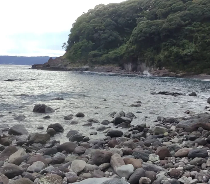 番場浦海岸の様子