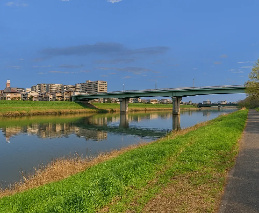 上流域の花見川(新川)