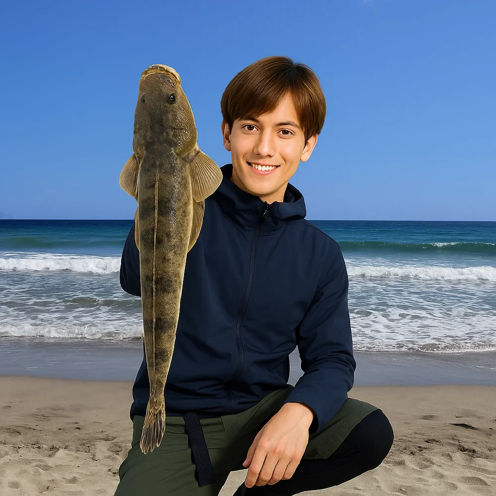吉佐美大浜でマゴチを釣る久良木