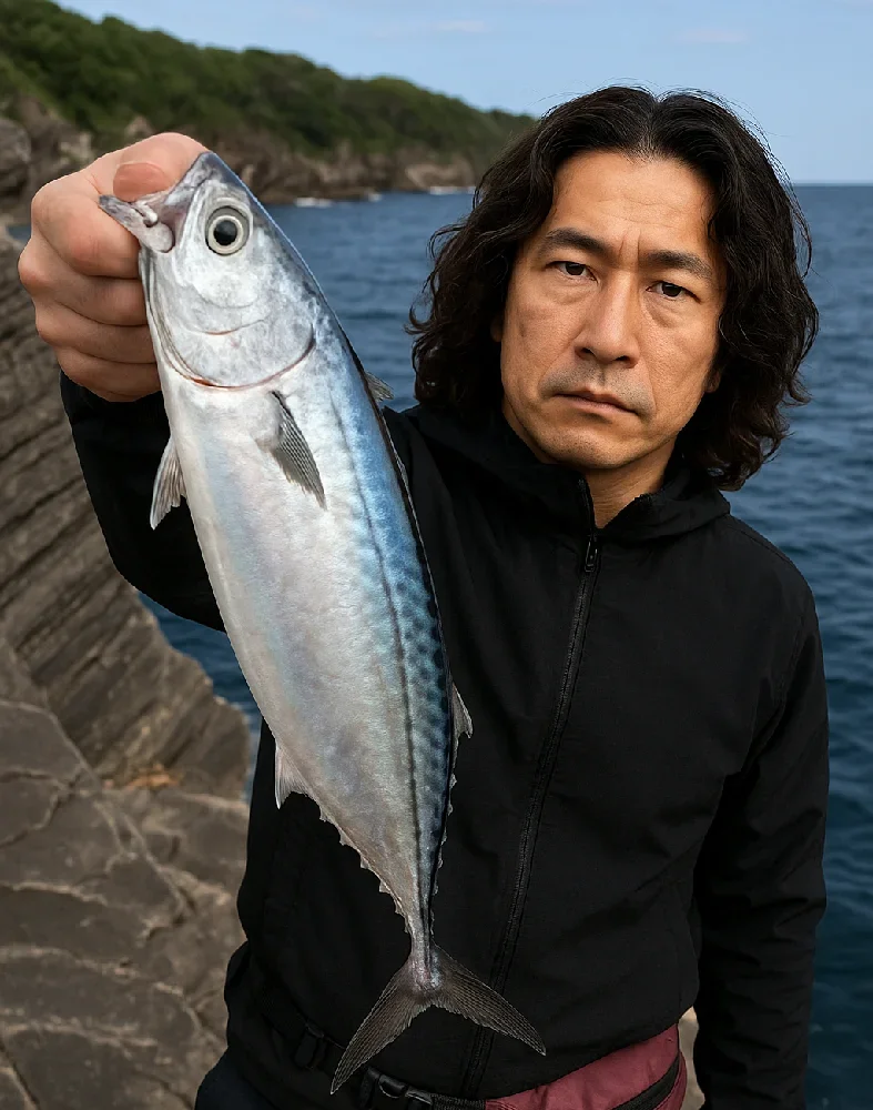 八幡野マサキでソウダガツオを釣る岸本